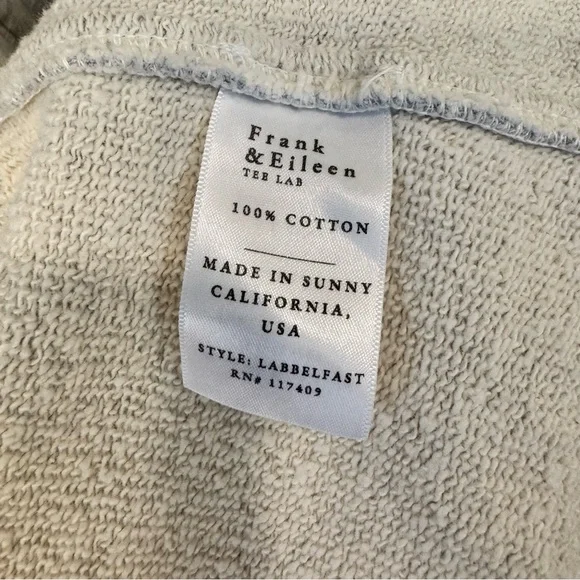 Frank & Eileen Belfast Sweatshirt Peacoat Size S Gray Melange - Picture 13 of 16